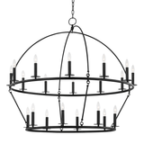 Hudson Valley Lighting Howell Aged Iron 47W x 47L x 42.25H Chandelier