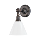 Hudson Valley Lighting Darien Distressed Bronze 8W x 8L x 14H Wall Sconce