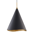 Hudson Valley Lighting Martini Gold Leaf/black Combo 18W x 18L x 24.75H Pendant