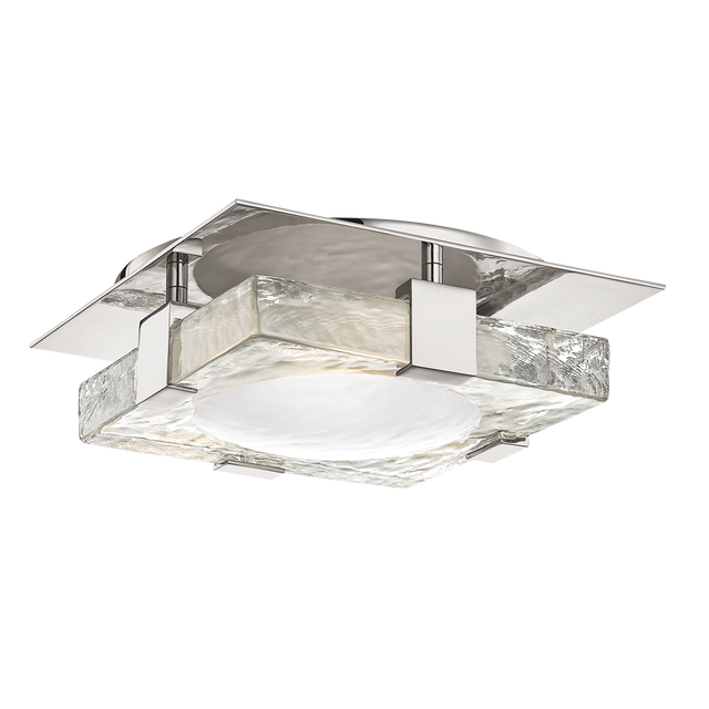 Hudson Valley Lighting Bourne Polished Nickel 10.5W x 10.5L x 10.5H Wall Sconce