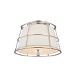 Hudson Valley Lighting Savona Polished Nickel 14.25W x 14.25L x 10.5H Semi-Flush Mount