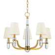 Hudson Valley Lighting Dayton Aged Brass 25W x 25L x 20.5H Chandelier