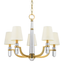 Hudson Valley Lighting Dayton Aged Brass 25W x 25L x 20.5H Chandelier