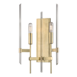 Hudson Valley Lighting Bari Aged Brass 11W x 11L x 18.5H Wall Sconce