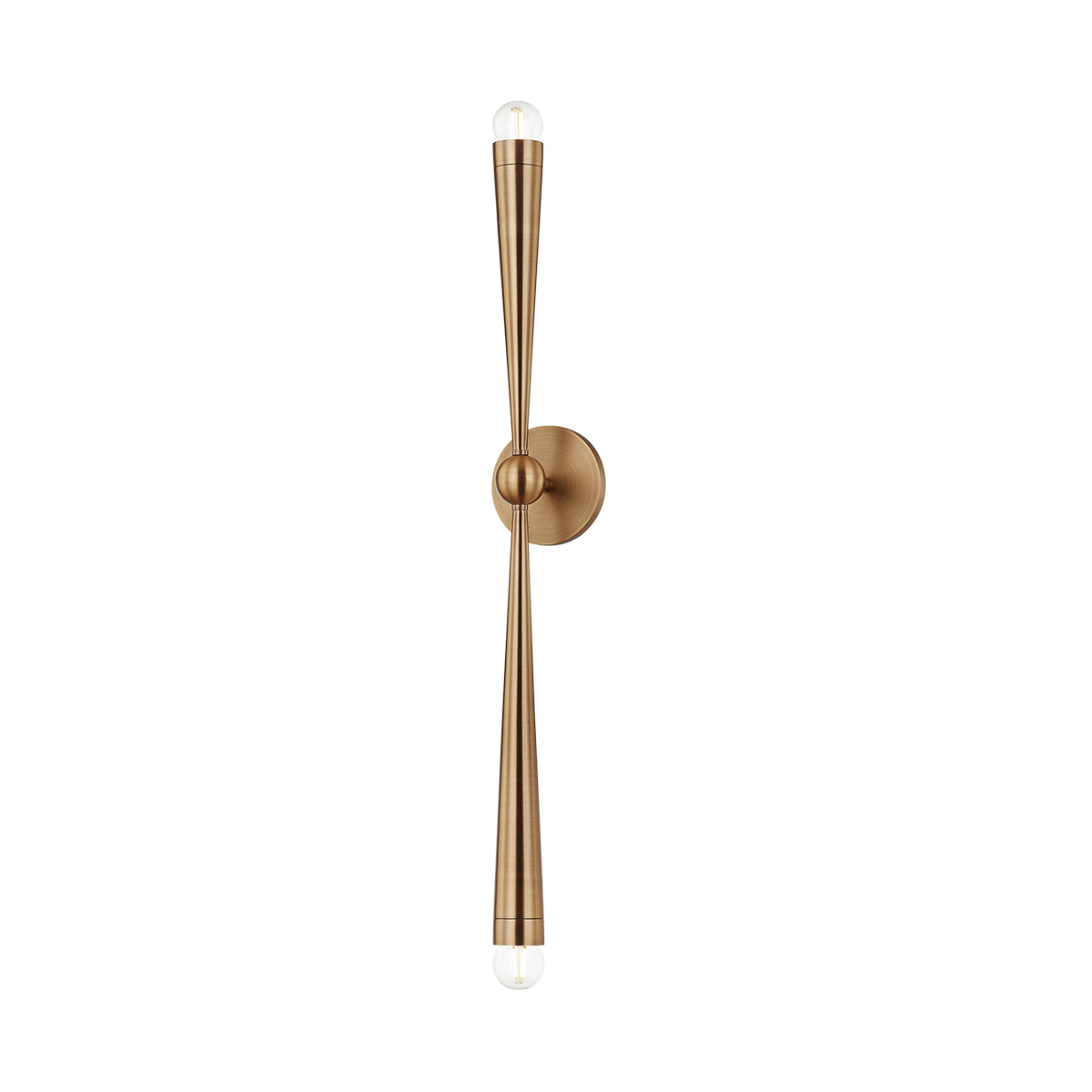 Troy Lighting Keanu PATINA BRASS 4.75W x 4.75L x 33.75H Wall Sconce