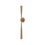 Troy Lighting Keanu PATINA BRASS 4.75W x 4.75L x 33.75H Wall Sconce