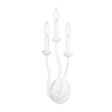 Troy Lighting Reign GESSO WHITE 7W x 7L x 15.25H Wall Sconce