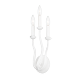 Troy Lighting Reign GESSO WHITE 7W x 7L x 15.25H Wall Sconce