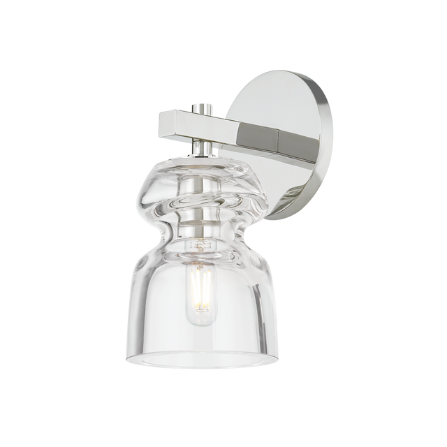 Troy Lighting Trey Polished Nickel 4.75W x 4.75L x 9.25H Wall Sconce