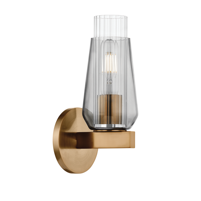 Troy Lighting Rex PATINA BRASS 4.75W x 4.75L x 11.25H Wall Sconce