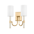 Troy Lighting Gustine Vintage Gold Leaf 13.5W x 13.5L x 14.25H Wall Sconce