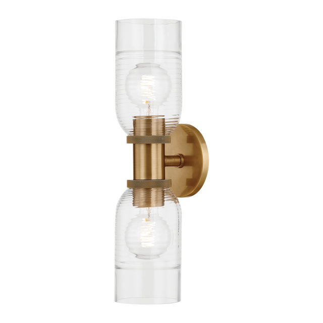 Troy Lighting Redding PATINA BRASS 5W x 5L x 18.5H Wall Sconce
