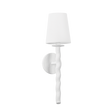 Troy Lighting Alvaro GESSO WHITE 5.5W x 5.5L x 19.25H Wall Sconce