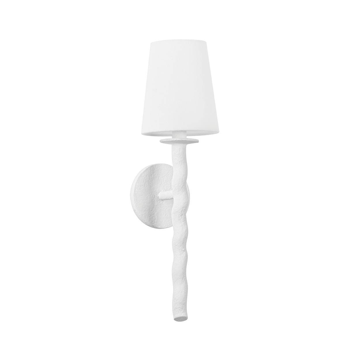 Troy Lighting Alvaro GESSO WHITE 5.5W x 5.5L x 19.25H Wall Sconce