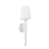 Troy Lighting Alvaro GESSO WHITE 5.5W x 5.5L x 19.25H Wall Sconce