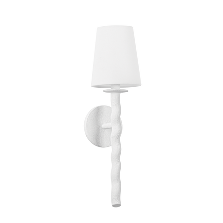 Troy Lighting Alvaro GESSO WHITE 5.5W x 5.5L x 19.25H Wall Sconce
