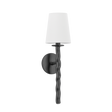 Troy Lighting Alvaro TEXTURED BLACK 5.5W x 5.5L x 19.25H Wall Sconce