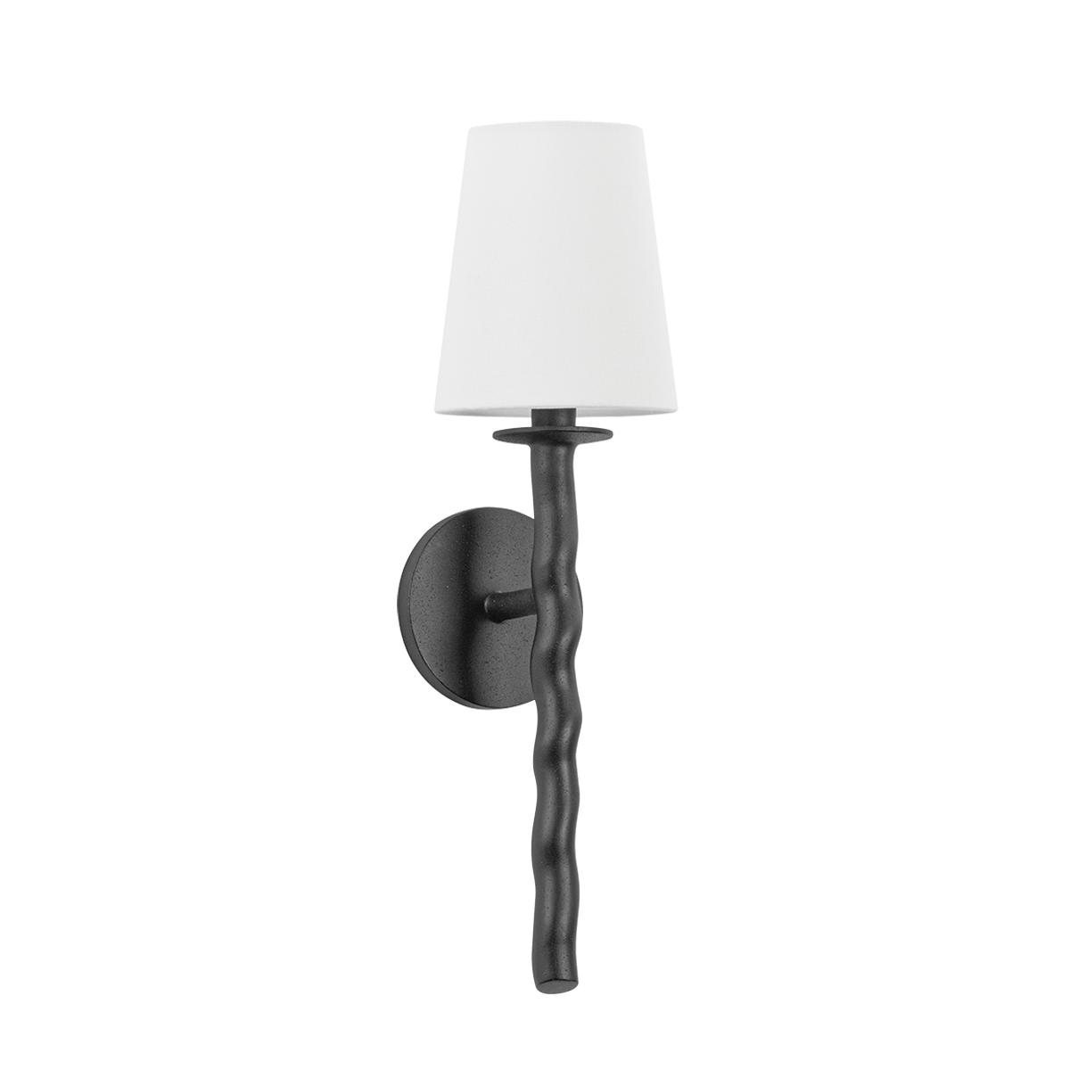 Troy Lighting Alvaro TEXTURED BLACK 5.5W x 5.5L x 19.25H Wall Sconce