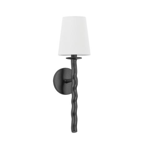 Troy Lighting Alvaro TEXTURED BLACK 5.5W x 5.5L x 19.25H Wall Sconce