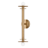 Troy Lighting Arley PATINA BRASS 5W x 5L x 21H Wall Sconce