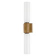 Troy Lighting Yarrow PATINA BRASS 4.75W x 4.75L x 26.5H Wall Sconce