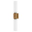 Troy Lighting Yarrow PATINA BRASS 4.75W x 4.75L x 26.5H Wall Sconce