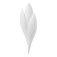 Troy Lighting Rose GESSO WHITE 6.25W x 6.25L x 18.25H Wall Sconce