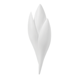Troy Lighting Rose GESSO WHITE 6.25W x 6.25L x 18.25H Wall Sconce
