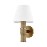 Troy Lighting Denton PATINA BRASS 7.75W x 7.75L x 13H Wall Sconce