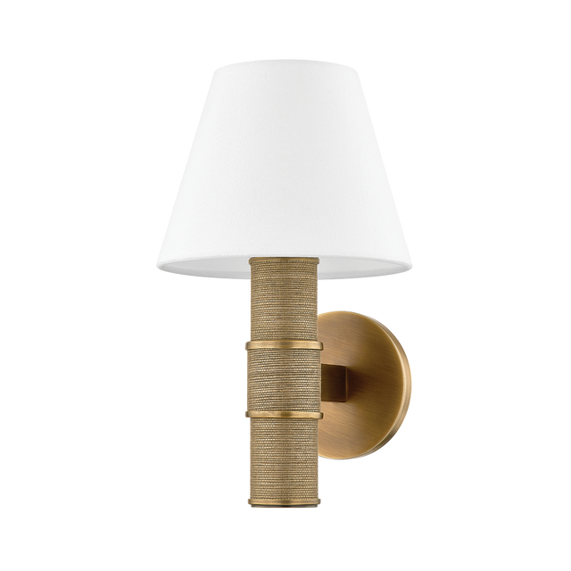 Troy Lighting Denton PATINA BRASS 7.75W x 7.75L x 13H Wall Sconce