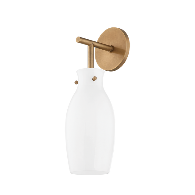 Troy Lighting Geyser PATINA BRASS 5W x 5L x 15.75H Wall Sconce