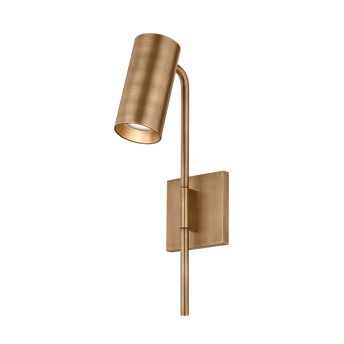 Troy Lighting Gage PATINA BRASS 4.25W x 4.25L x 15.25H Wall Sconce