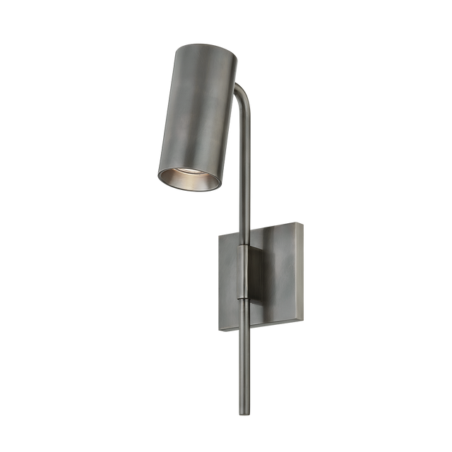 Troy Lighting Gage VINTAGE PEWTER 4.25W x 4.25L x 15.25H Wall Sconce