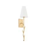 Troy Lighting Elwyn VINTAGE GOLD LEAF 6W x 6L x 25H Wall Sconce