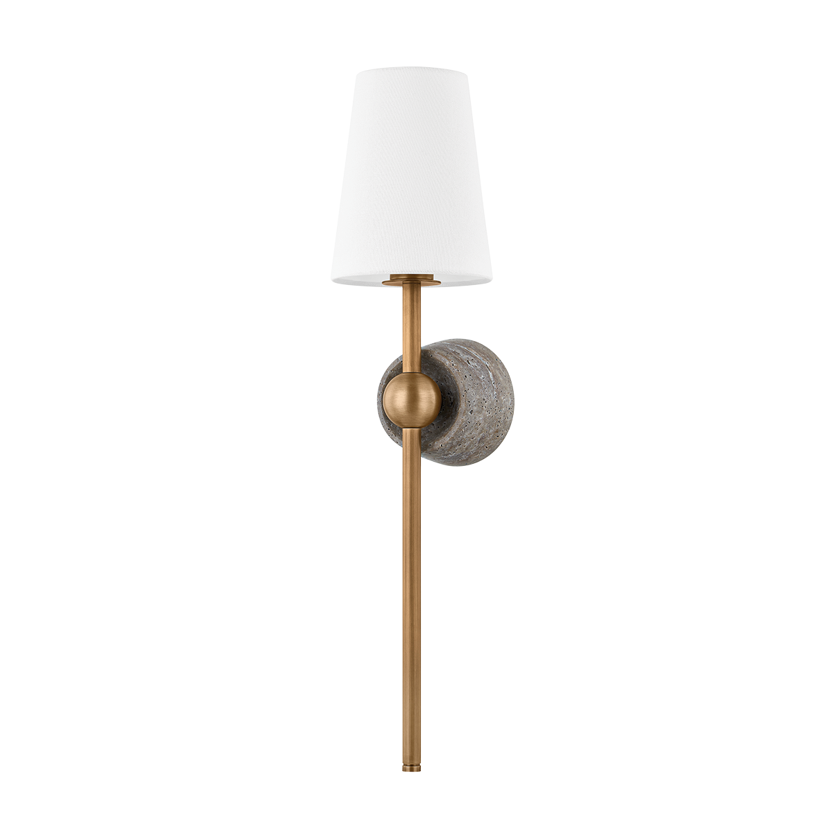 Troy Lighting Los vilos PATINA BRASS 6.5W x 6.5L x 27.25H Wall Sconce