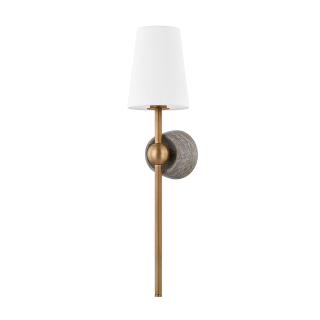 Troy Lighting Los vilos PATINA BRASS 6.5W x 6.5L x 27.25H Wall Sconce