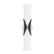 Troy Lighting Muncie Polished Nickel/Soft Black 5W x 5L x 21H Wall Sconce