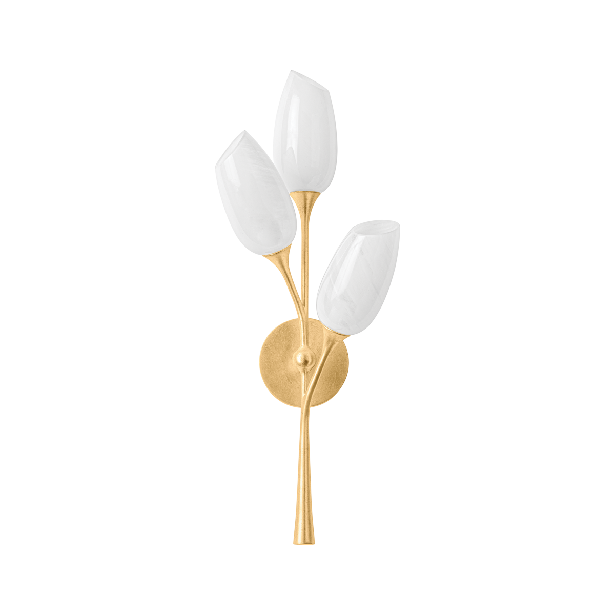 Troy Lighting Aldean Vintage Gold Leaf 8.25W x 8.25L x 24.75H Wall Sconce