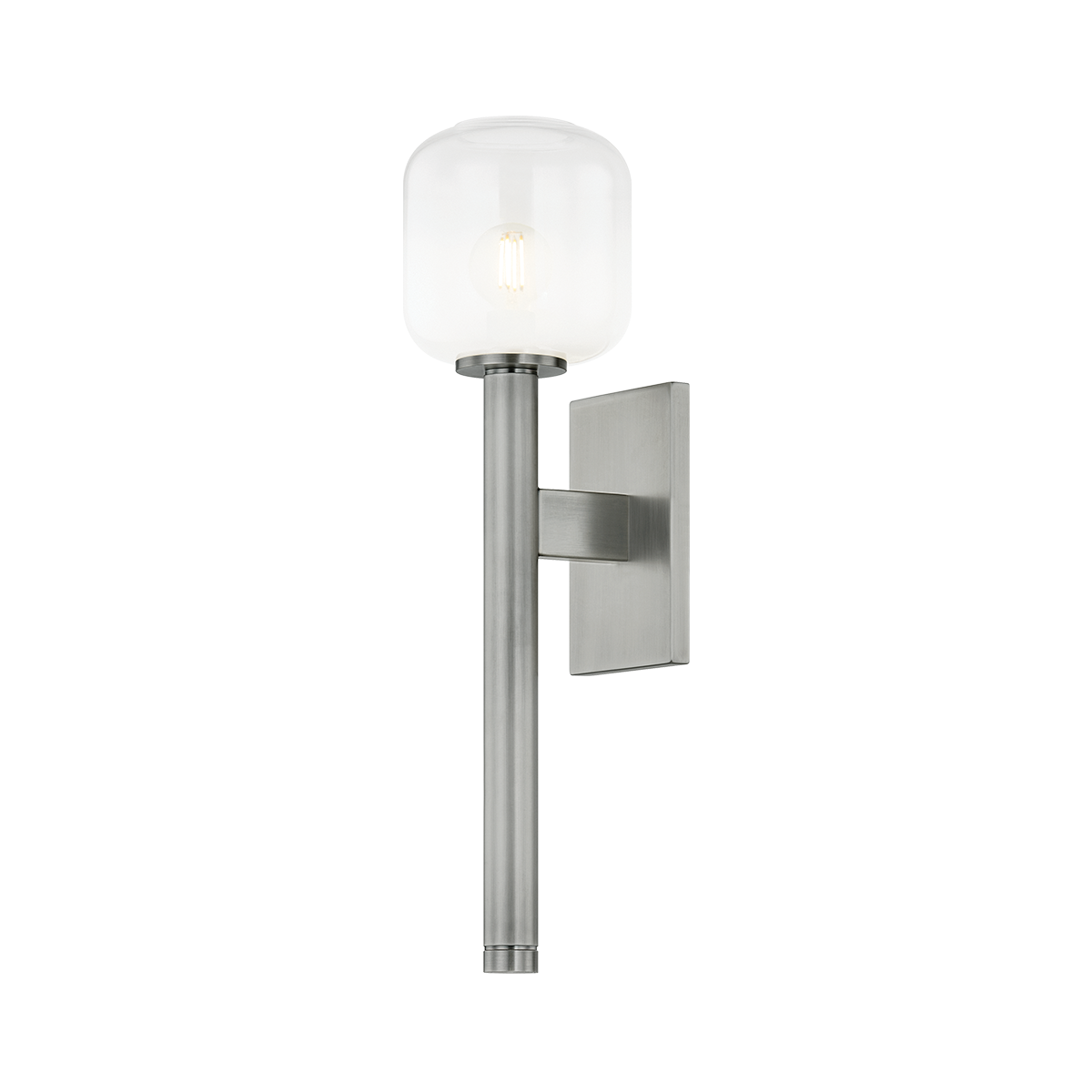 Troy Lighting Axton VINTAGE PEWTER 5.25W x 5.25L x 19.25H Wall Sconce
