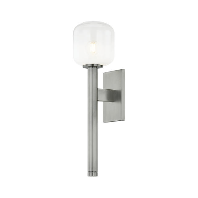 Troy Lighting Axton VINTAGE PEWTER 5.25W x 5.25L x 19.25H Wall Sconce