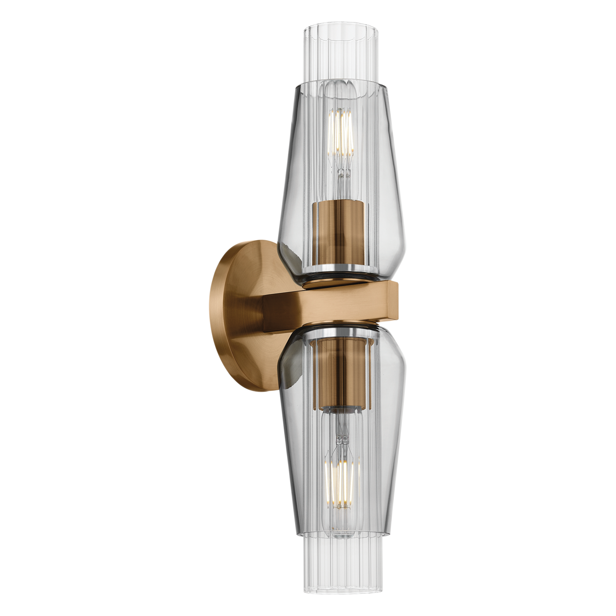Troy Lighting Rex PATINA BRASS 4.75W x 4.75L x 17.75H Wall Sconce