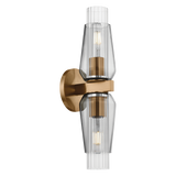 Troy Lighting Rex PATINA BRASS 4.75W x 4.75L x 17.75H Wall Sconce