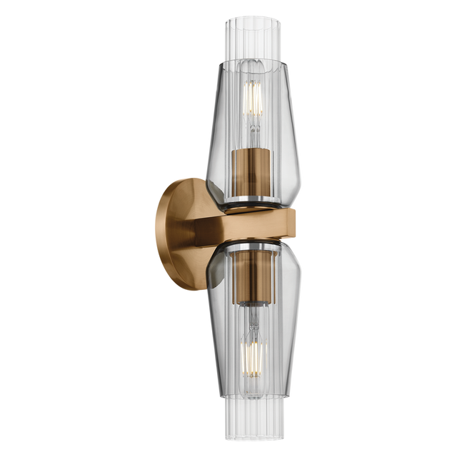 Troy Lighting Rex PATINA BRASS 4.75W x 4.75L x 17.75H Wall Sconce