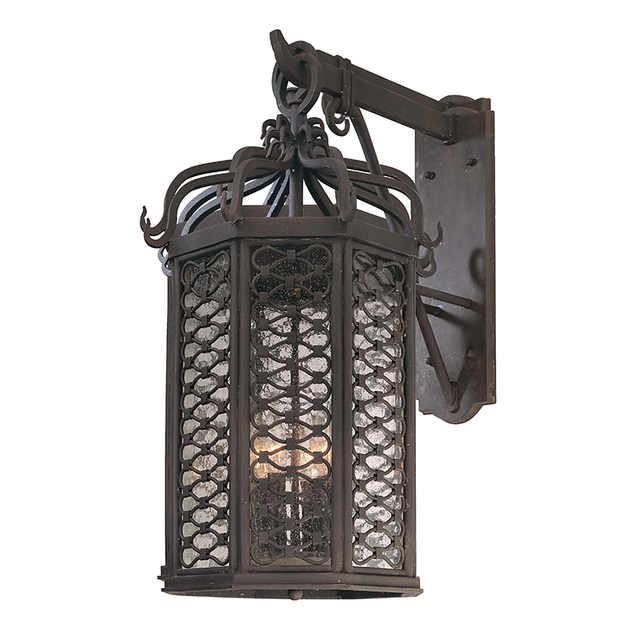 Troy Lighting Los Olivos TEXTURED IRON 13.5W x 13.5L x 25.75H Wall Sconce