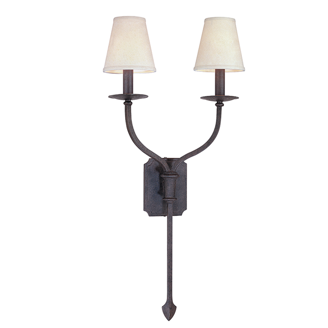 Troy Lighting La Brea TEXTURED IRON 14.5W x 14.5L x 30H Wall Sconce