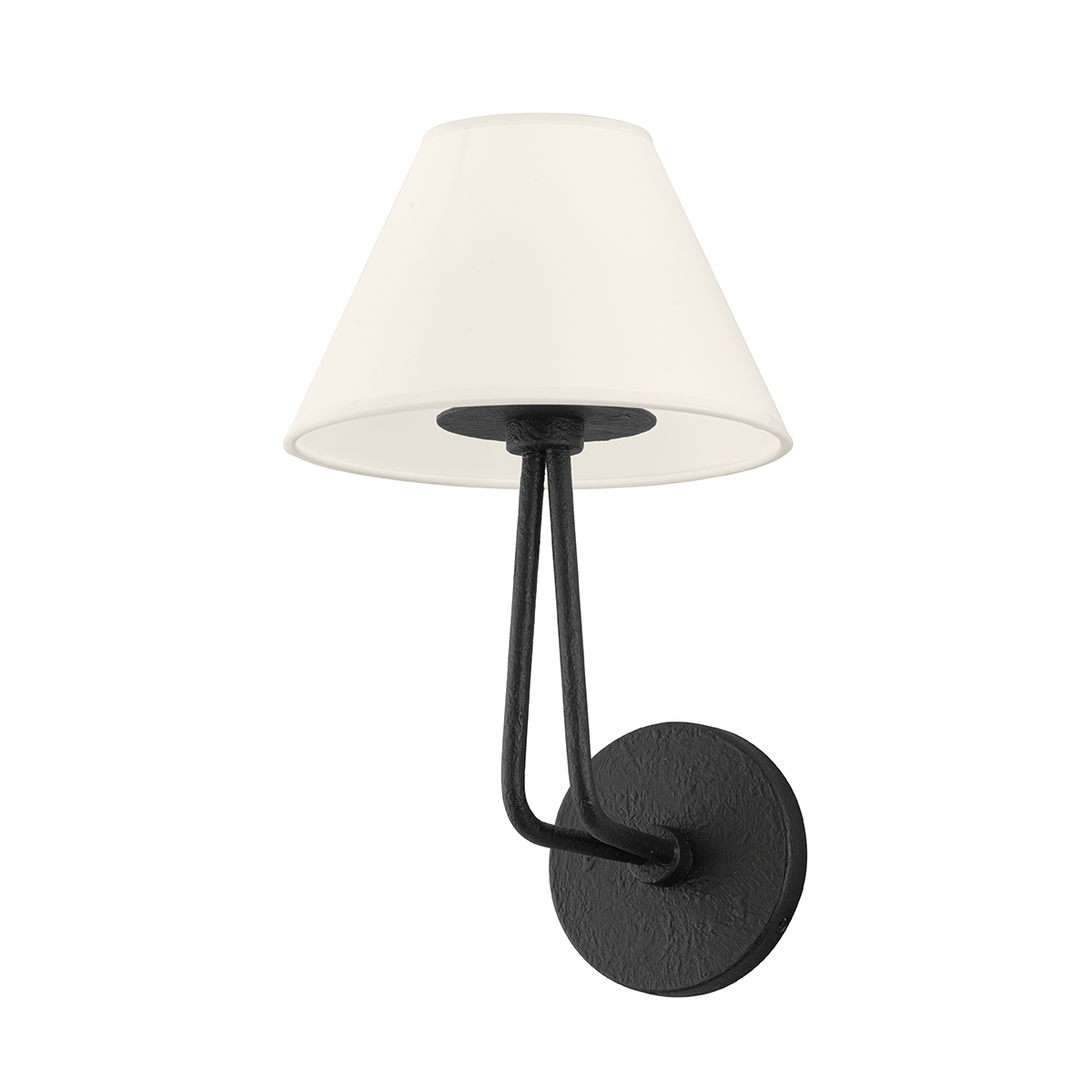 Troy Lighting Ozias BLACK IRON 8W x 8L x 13.75H Wall Sconce