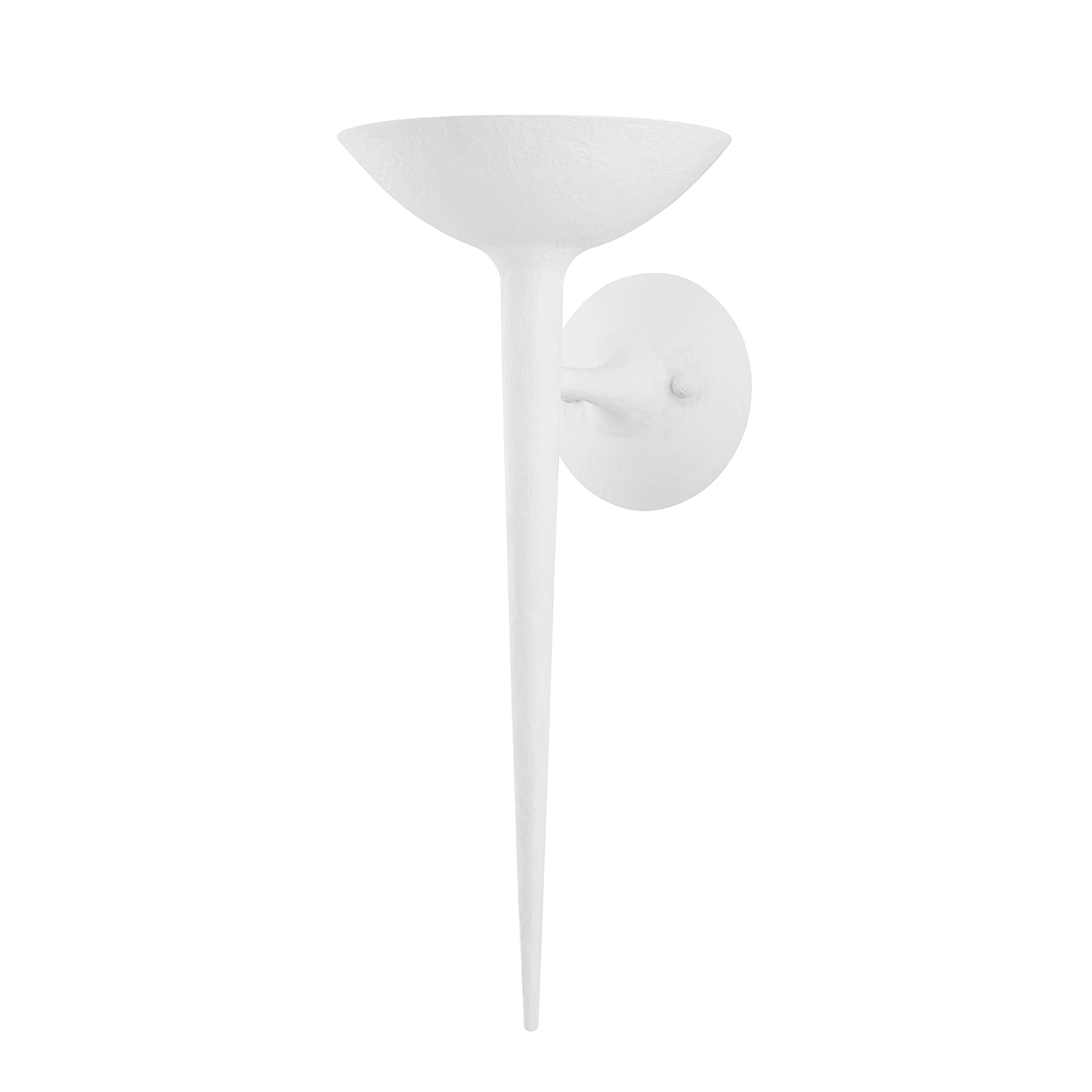Troy Lighting Cecilia GESSO WHITE 8W x 8L x 18.5H Wall Sconce