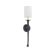 Troy Lighting Faulkner FORGED IRON 5W x 5L x 24H Wall Sconce