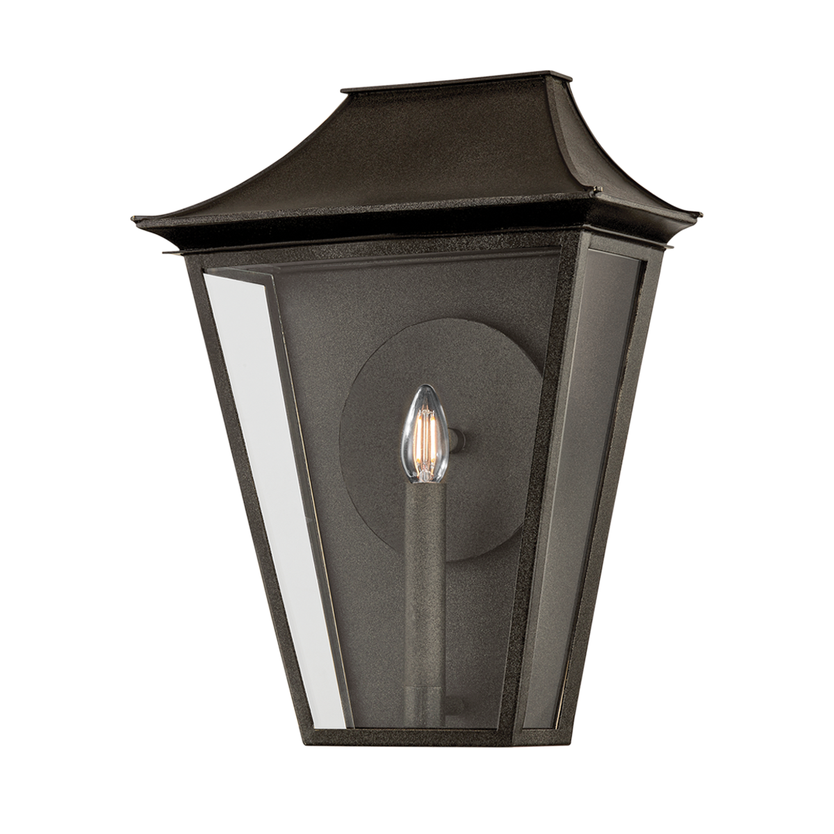 Troy Lighting Tehama FRENCH IRON 12.75W x 12.75L x 17H Garden Stool