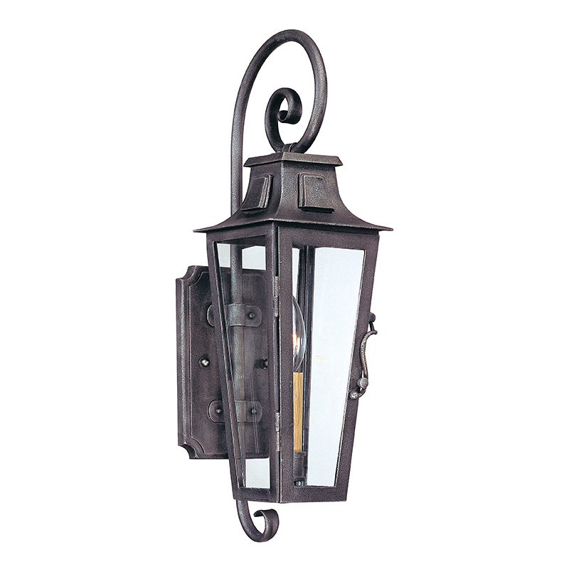 Troy Lighting Parisian Square AGED PEWTER 5.5W x 5.5L x 19H Wall Sconce